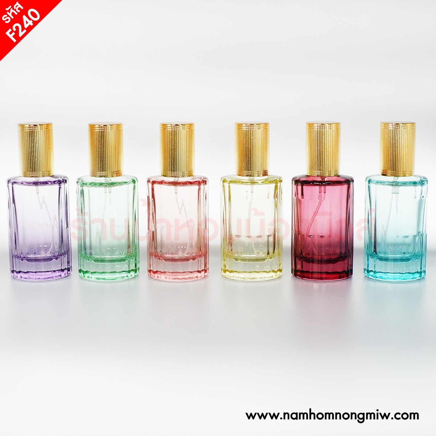 ขวดโคลเอ้คละสี ฝาทอง 30ML.