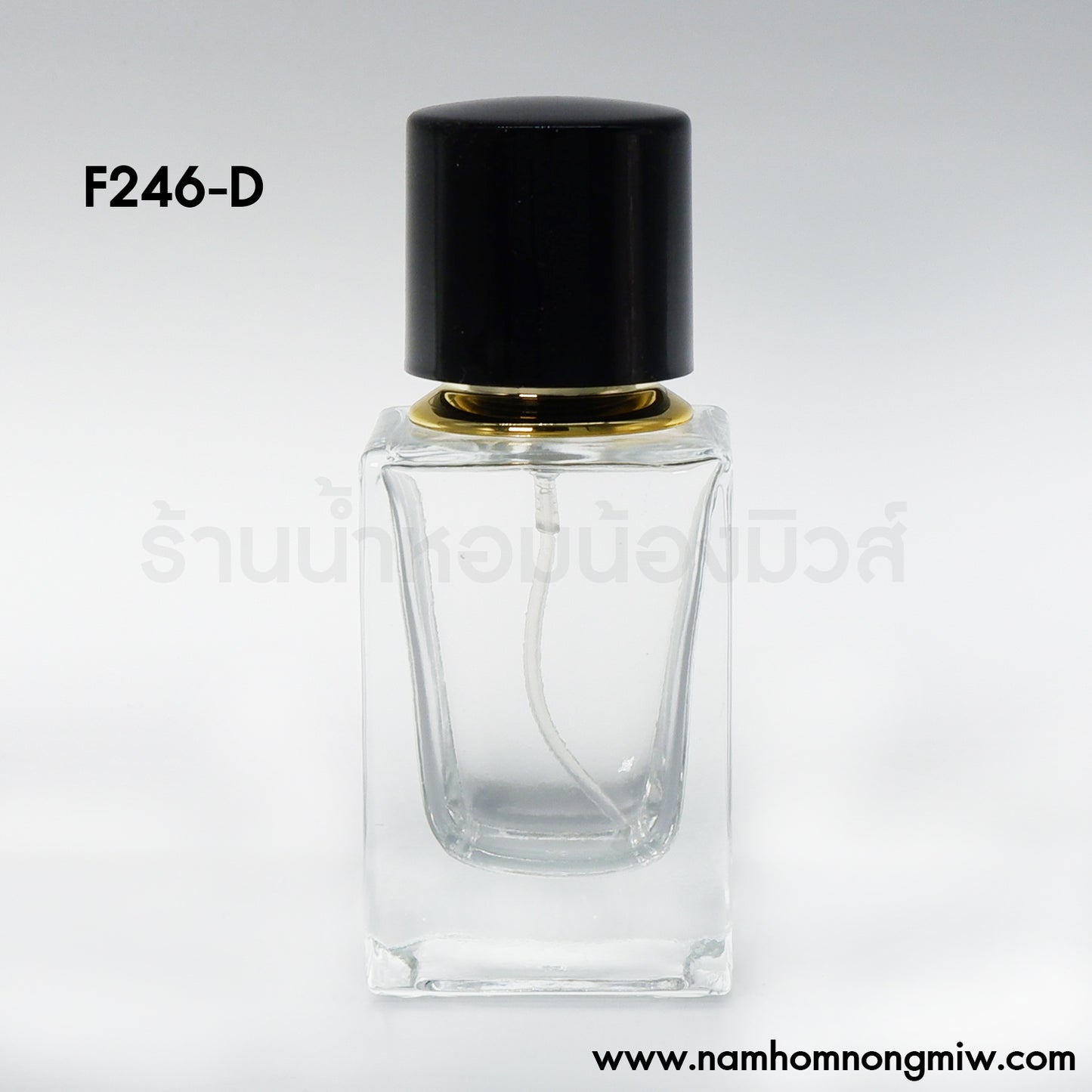 ขวดคูเออร์เหลี่ยม ฝาดำ 30ML