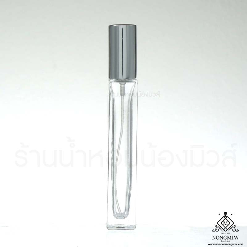 ขวดลูซี่เหลี่ยม ฝาเงิน 10ML