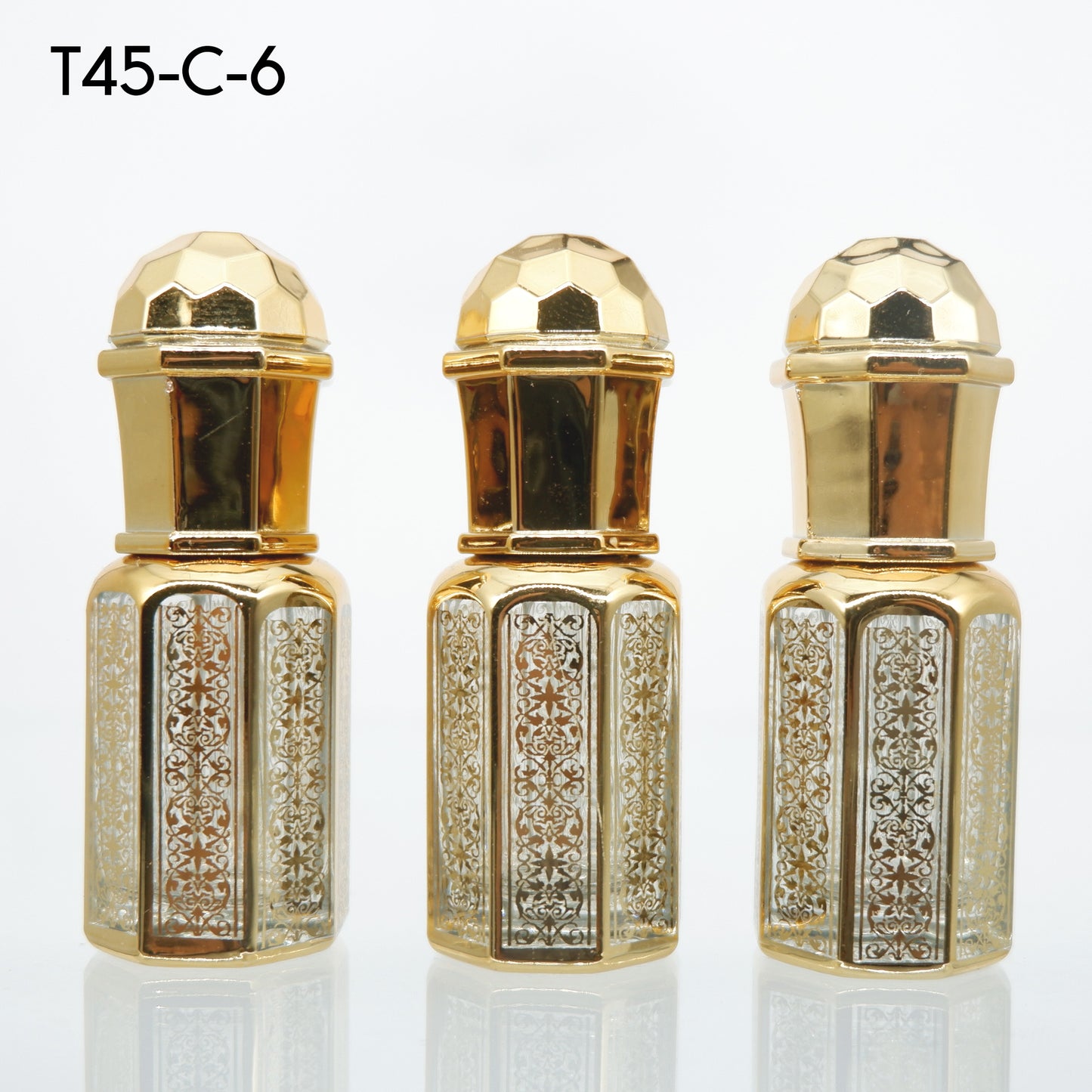 ขวดก้านแต้มอาลาดินC ฝาทรงลูกบอลทอง 6ML.