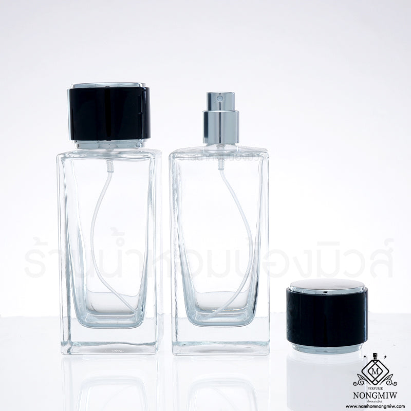 ขวดเมร่อน ฝาดำ 100ML.