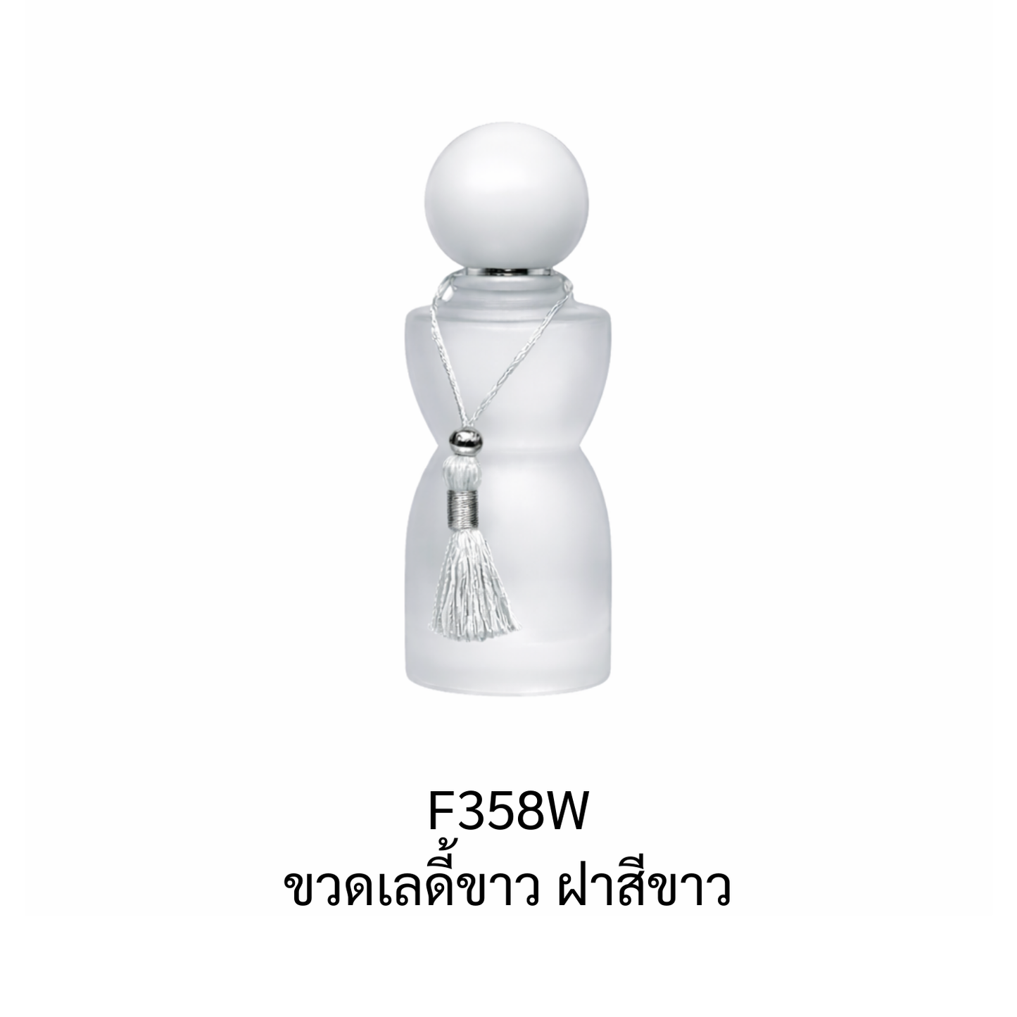 ขวดเลดี้ขาว ฝาสีขาว ขนาด 30 ML.
