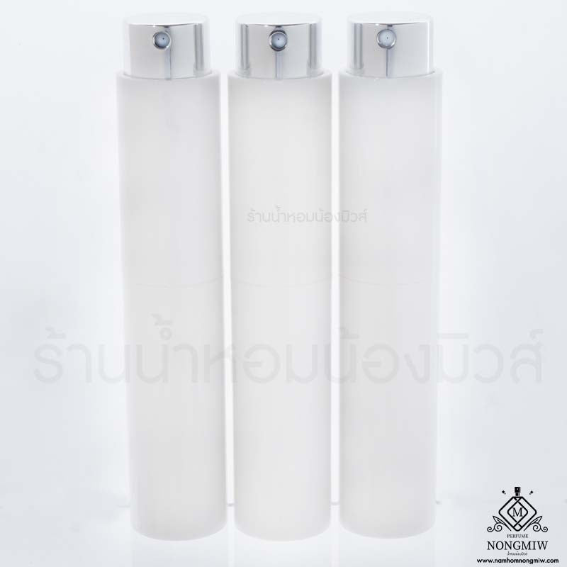 ขวดลิปติกขาว สเปรย์เงิน (เงา) 10ML.