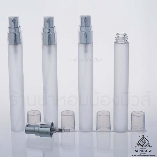 ขวดปากกาขุ่น ฝาอลูมิเนียมเงิน 10ML.