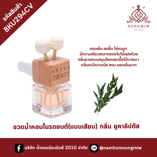 ขวดน้ำหอมในรถยนต์(แบบเสียบ) กลิ่น ยูคาลิปตัส
