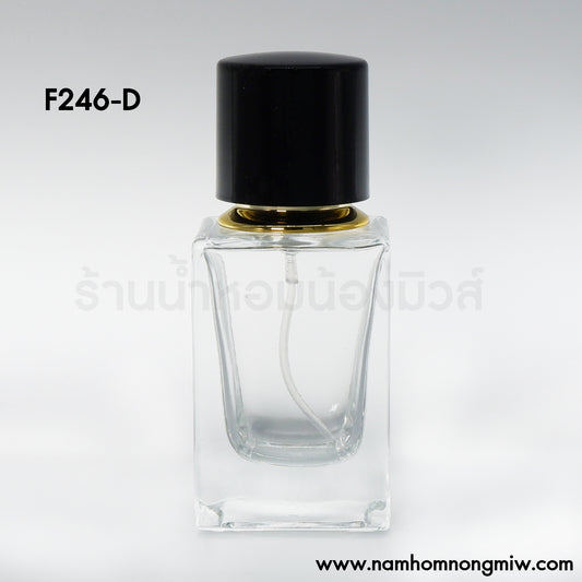 ขวดคูเออร์เหลี่ยม ฝาดำ 30ML