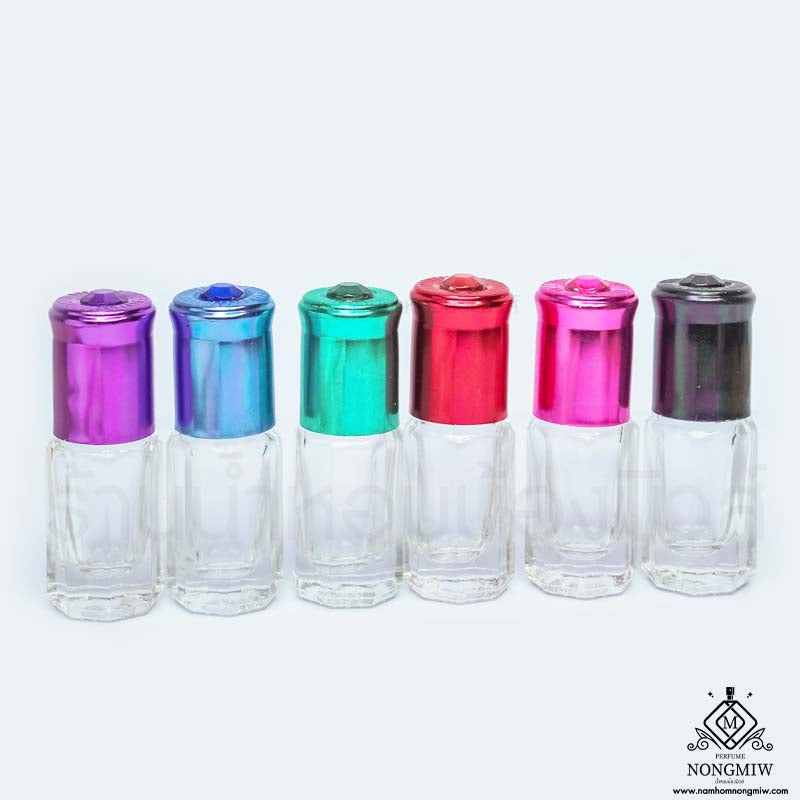 ลูกกลิ้งหัวพลอย ฝาคละสี 3ML (โหล)