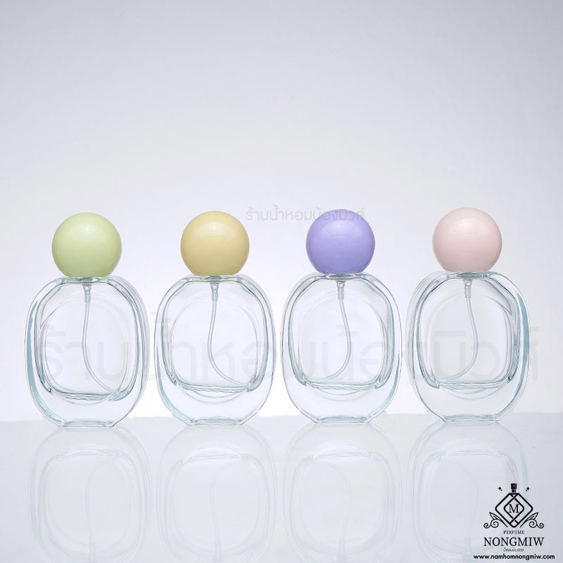 ขวดดิปทีค ฝาหัวกลมพาสเทสคละสี 25ML.
