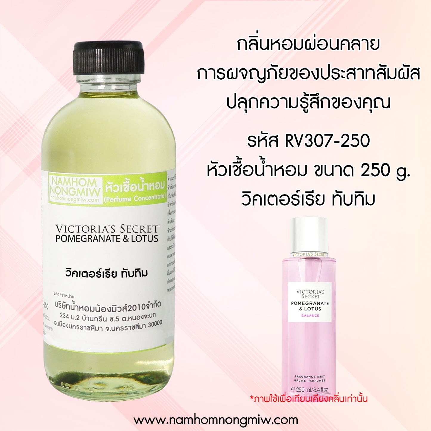 หัวเชื้อน้ำหอม กลิ่น ทับทิม วิคเตอร์รีย