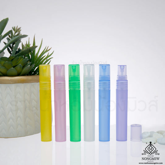 ขวดพลาสติกหัวตัด 6 สี 8ML