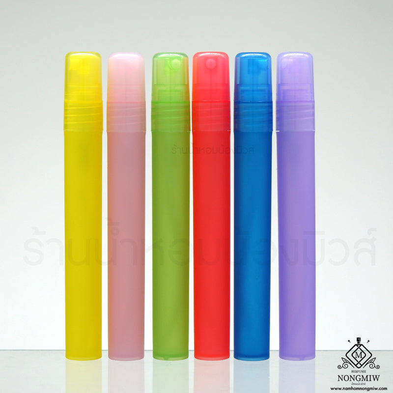 ขวดพลาสติกหัวมน 6 สี 10ML.