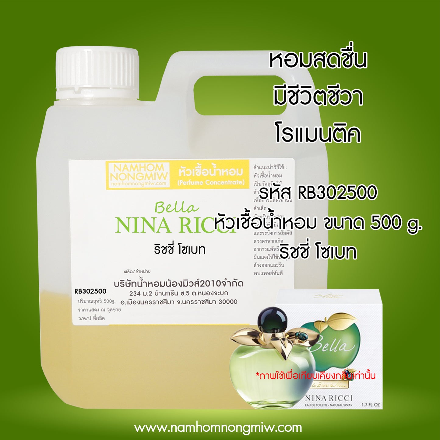 หัวเชื้อน้ำหอม กลิ่น ริชชี่โซเบท
