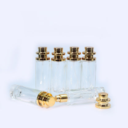 ขวด UFO ใส 30 ml ฝาทอง