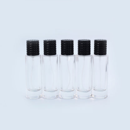 ขวดกลม ฝาประกายดำ 30ML.