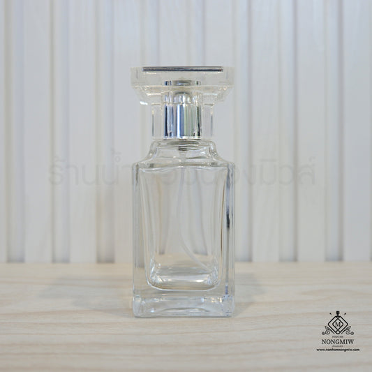 ขวดทอมฟอร์ดใส ฝาเงิน 50ML.