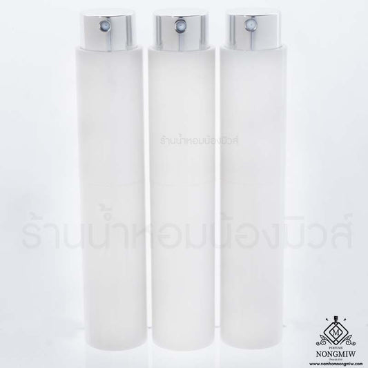 ขวดลิปติกขาว สเปรย์เงิน (เงา) 10ML.
