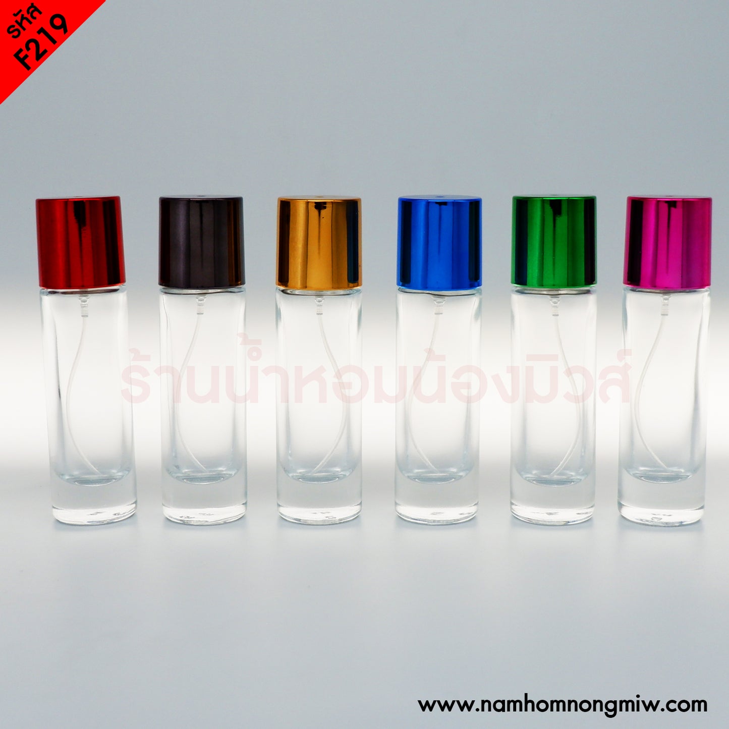 ขวดกลมใส ฝาคละสี 30ML