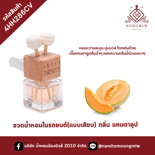 ขวดน้ำหอมในรถยนต์(แบบเสียบ) กลิ่น แคนตาลูป