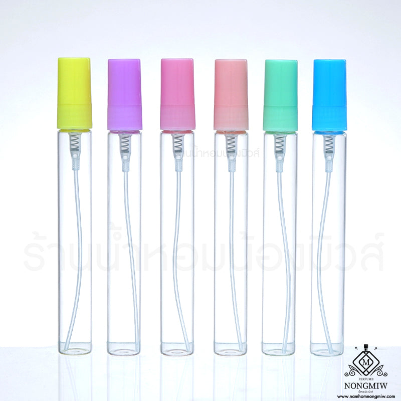 ขวดปากกาใส ฝาสีพาสเทล 10ML.