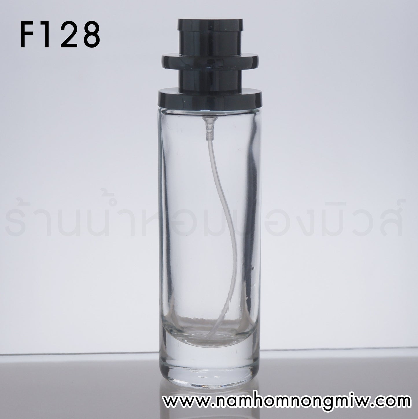 ขวด UFO ใส 30 ml ฝาดำ