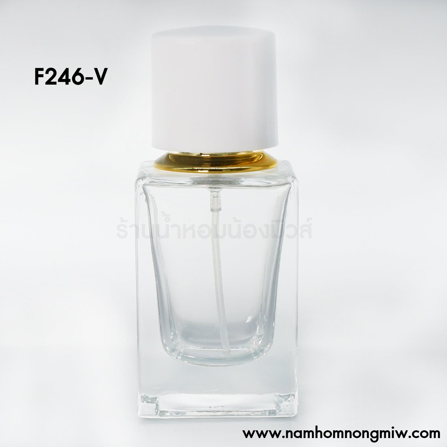 ขวดคูเออร์เหลี่ยม ฝาขาว 30ML.