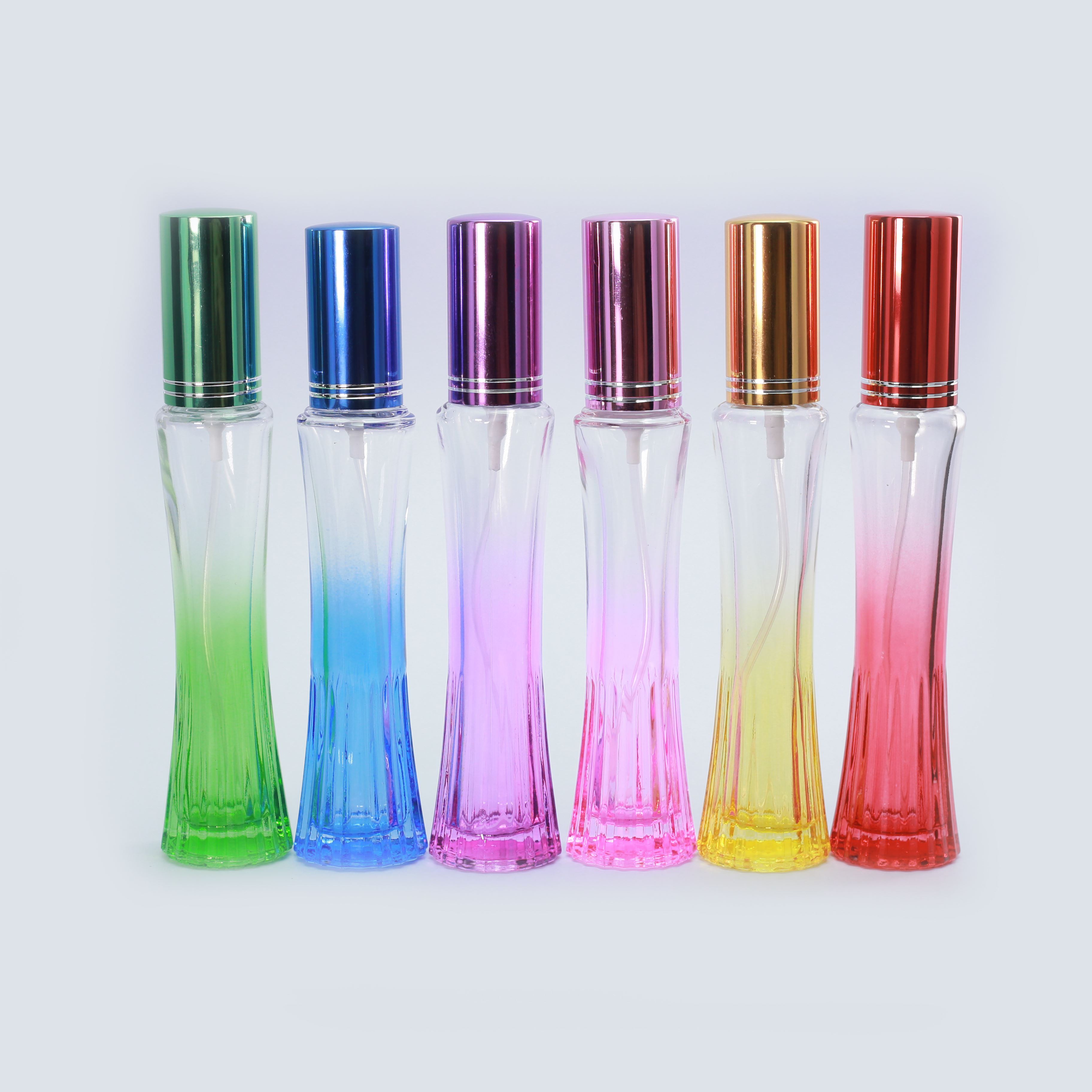 ขวดกระโปรงสี 30 ซีซี ฝามิเนียมคละสี.(A10)