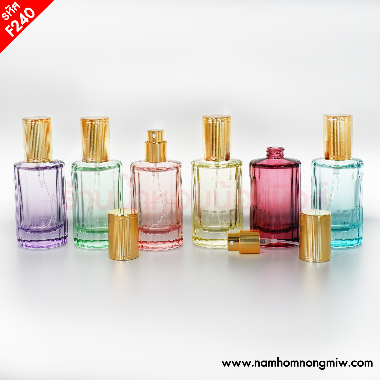 ขวดโคลเอ้คละสี ฝาทอง 30 ML(A5)