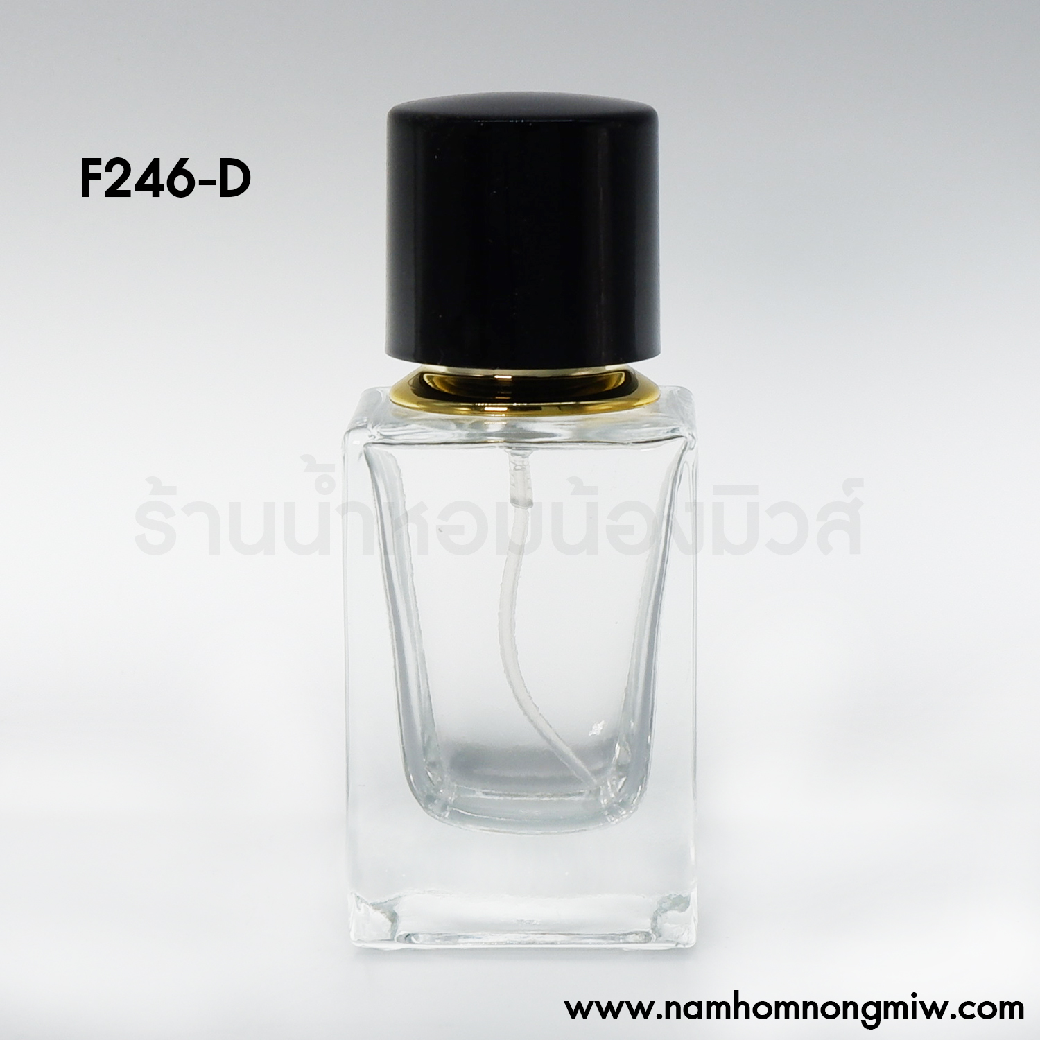 คูเออร์เหลี่ยม 30 ml ฝาดำ(A5)