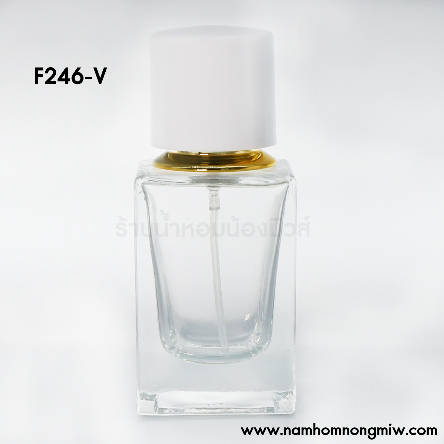 คูเออร์เหลี่ยม 30 ml ฝาขาว(A2)