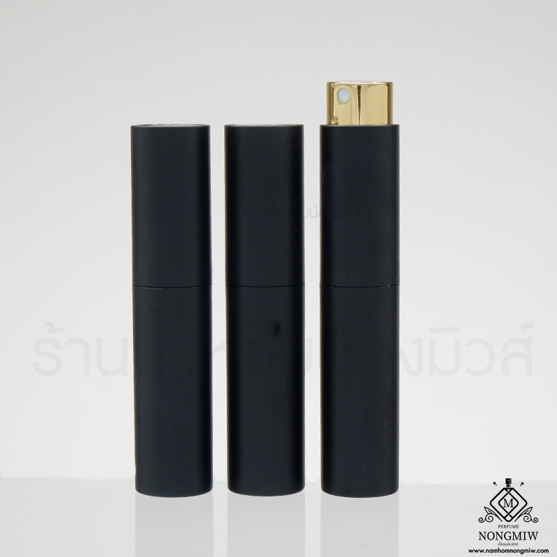 ลิปติกดำ ฝาทอง 10 ML. (ขวดด้าน)