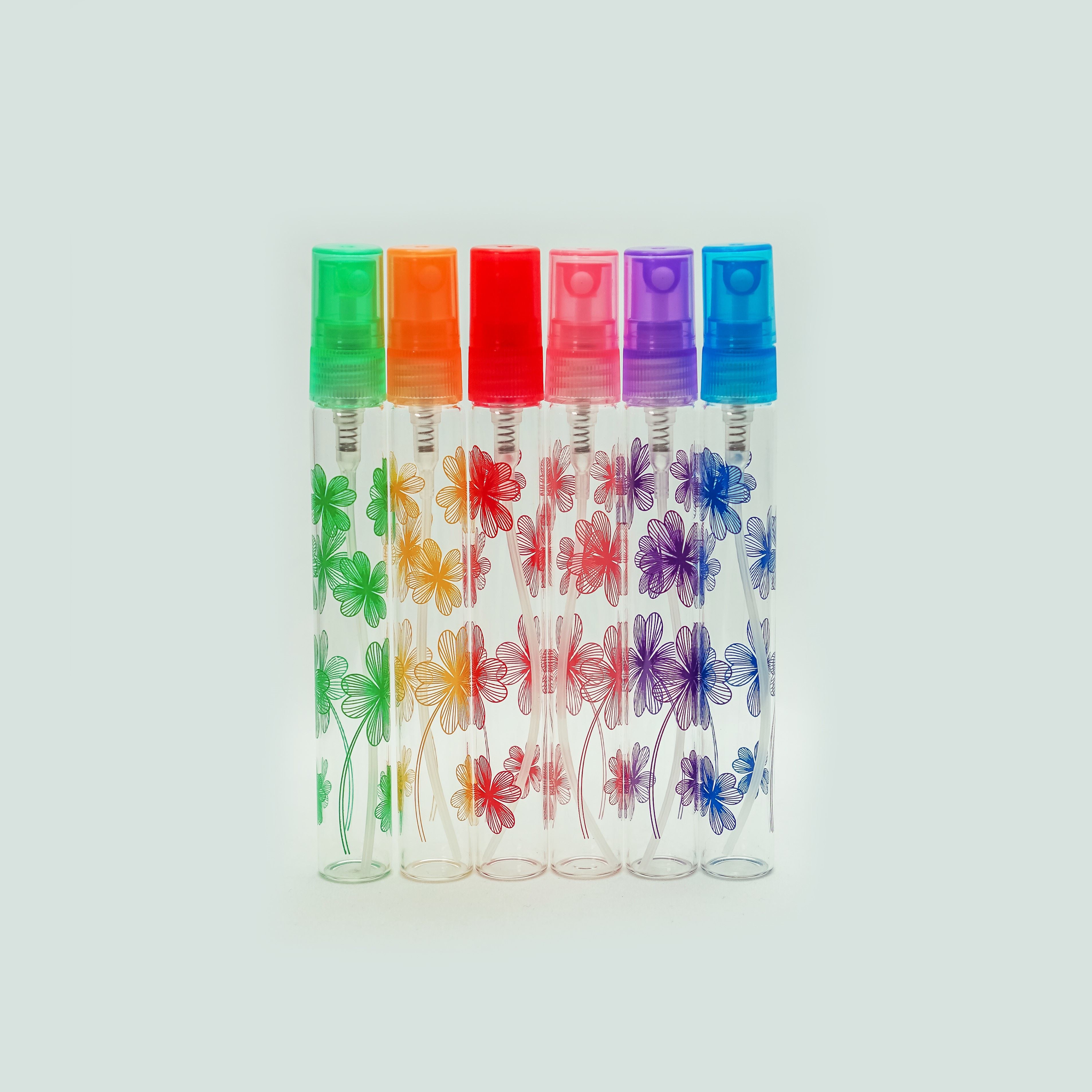 ปากกาลายดอกไม้ 10 ซีซี คละสี (ฝาพลาสติก)(A8)