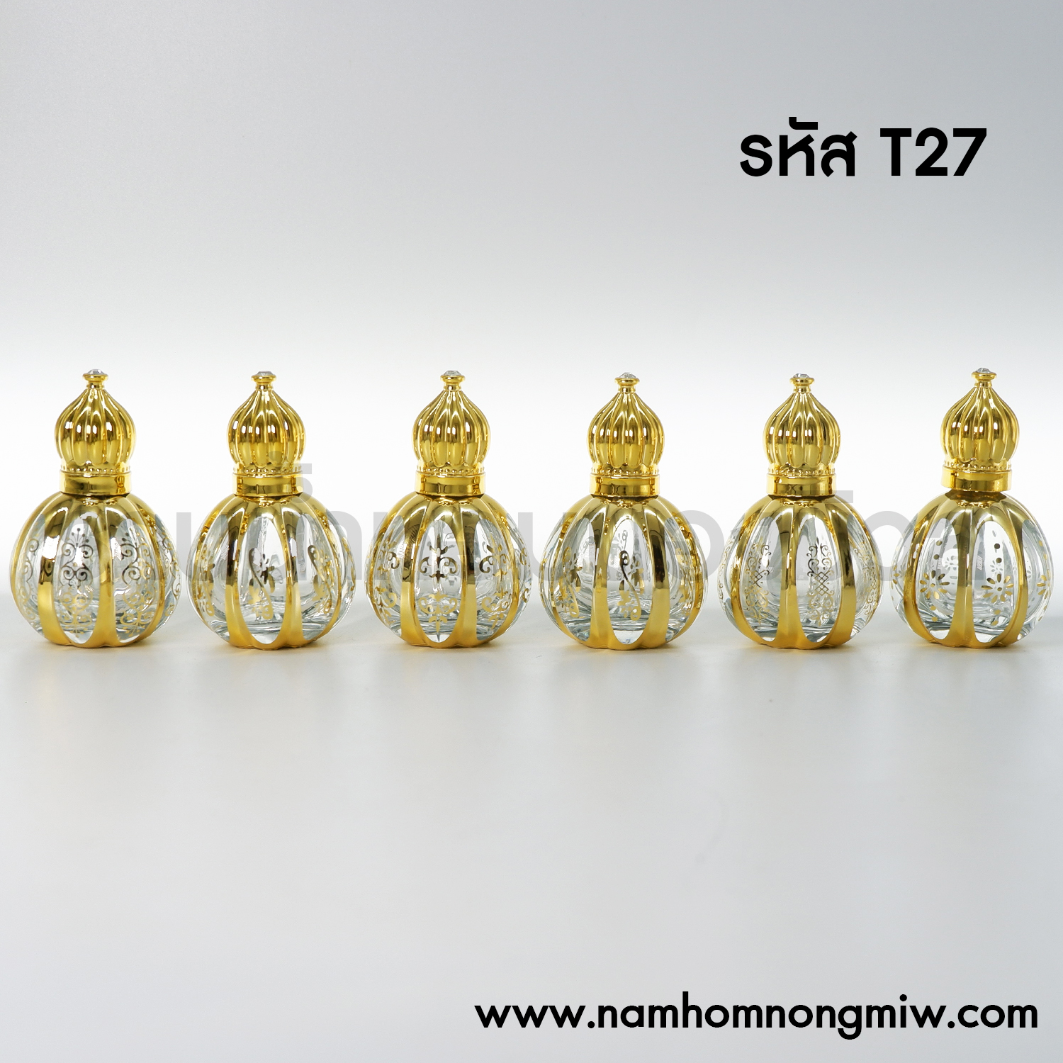 ลูกกลิ้ง ทรงบอลลูน ฝาเพชร 15 ml. (คละลาย)