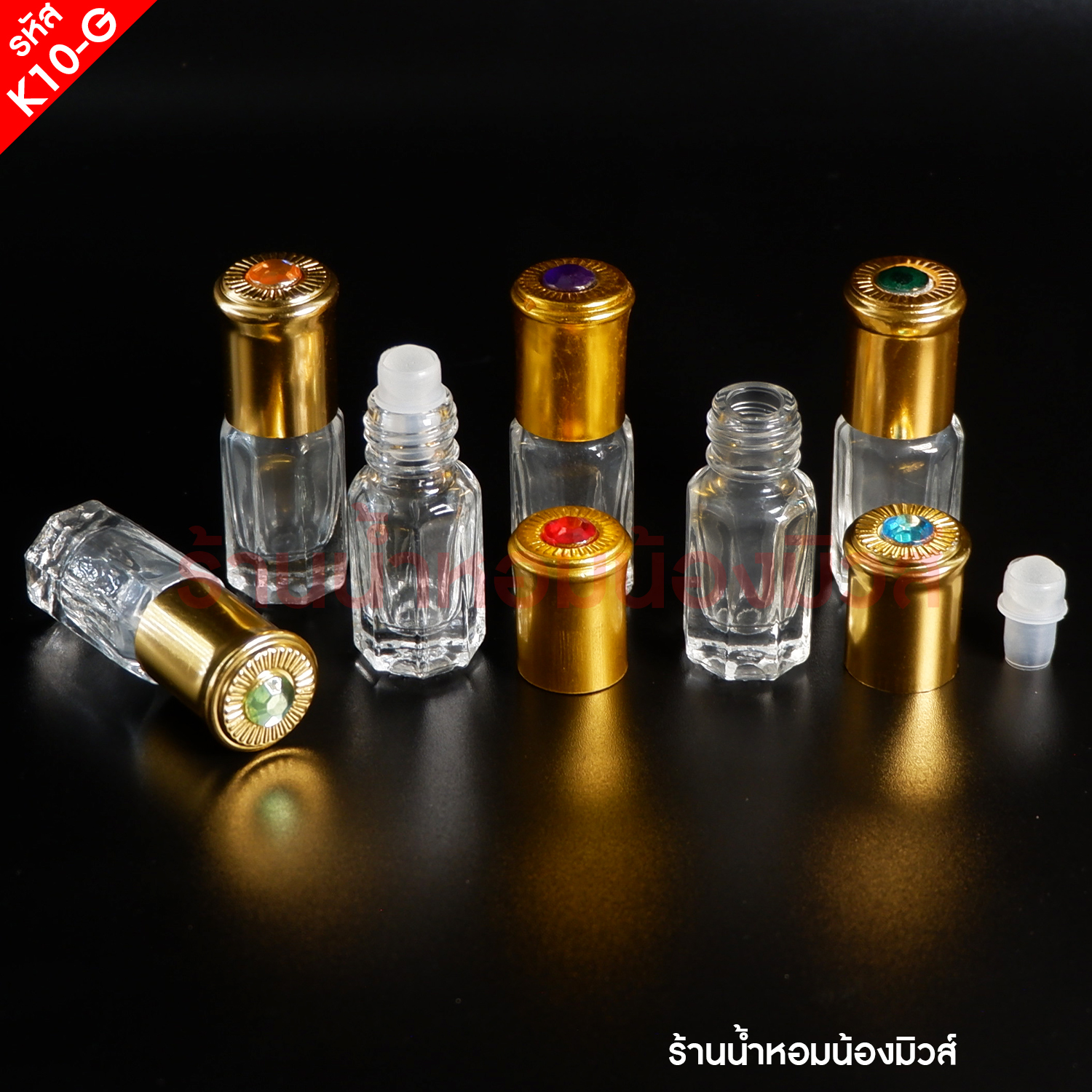 ลูกกลิ้งหัวพลอย3 MLฝาทอง(F)